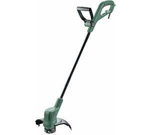 Bosch EasyGrassCut 280W 23CM Bosch EasyGrassCut 280W – paras edullinen sähkökäyttöinen ruohotrimmeri kevyellä 2 kg rakenteella ja puoliautomaattisella siimansyötöllä. Ihanteellinen nurmikon, rikkaruohojen ja reunojen siistimiseen. 280W moottori ja 6 metrin johto voivat rajoittaa käyt